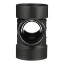 Black ABS DWV Double Sanitary Tee 