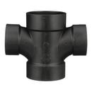 Black ABS DWV Double Sanitary Tee 
