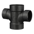 Black ABS DWV Double Sanitary Tee 
