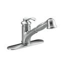 Single Handle Pull Out Kitchen Faucet in Brushed Chrome