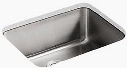 23 in. Undermount Stainless Steel Single Bowl Kitchen Sink
