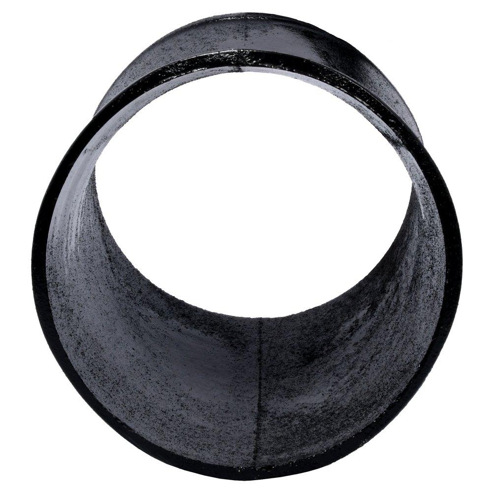 Black No Hub 22-1/2 Degree Cast Iron 1/16 Bend 