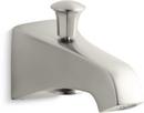 KOHLER Vibrant&reg; Brushed Nickel 3-15/16 x 4 in. NPT Wall Mount Diverter Bath Spout 