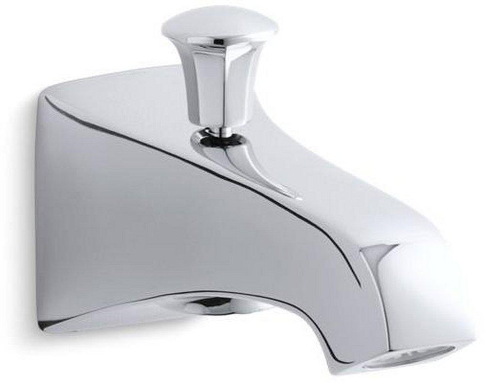 KOHLER Polished Chrome 3-15/16 x 4 in. NPT Wall Mount Diverter Bath Spout 