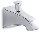 KOHLER Polished Chrome 3-15/16 x 4 in. NPT Wall Mount Diverter Bath Spout 