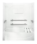 60 x 30 in. ADA Vikrell Left Hand Drain Tub and Shower in White