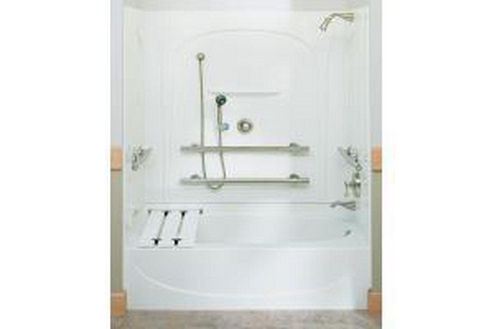 Sterling White 60 x 30 in. Tub and Shower 