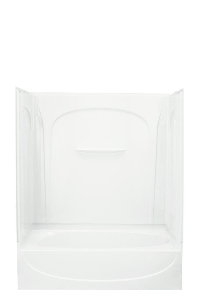 Sterling White 60 x 30 in. Vikrell Right Hand Drain Tub and Shower 