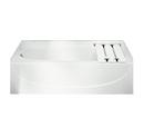 60 x 30 in. Drop-In Bathtub with Left Drain in White