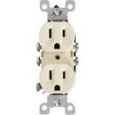 15A Residential Duplex Receptacle in Ivory