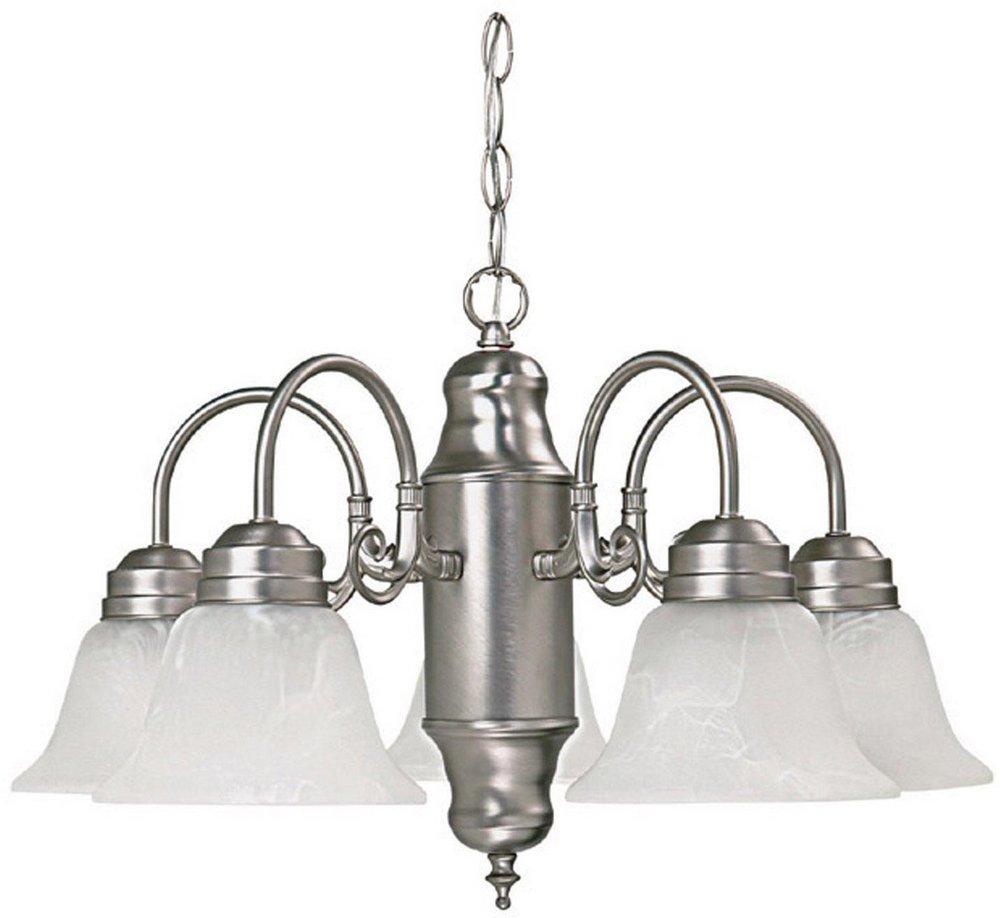 Capital Lighting Matte Nickel 100W 5-Light Medium E-26 Incandescent Chandelier 