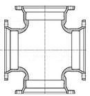 Flanged Ductile Iron Cross 