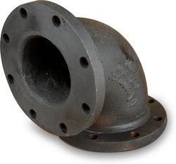 3 in. Flanged Epoxy Lined Ductile Iron 90 Degree Bend