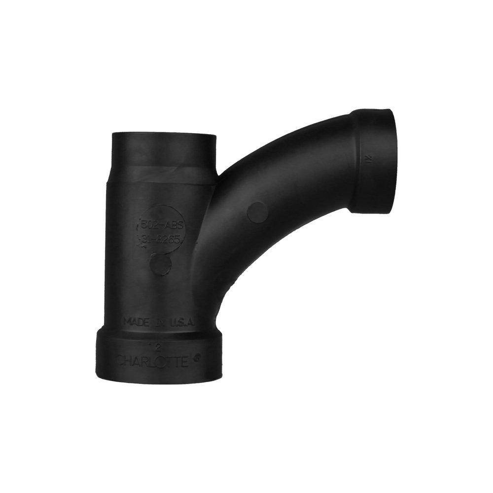 Black ABS DWV Combination Wye 