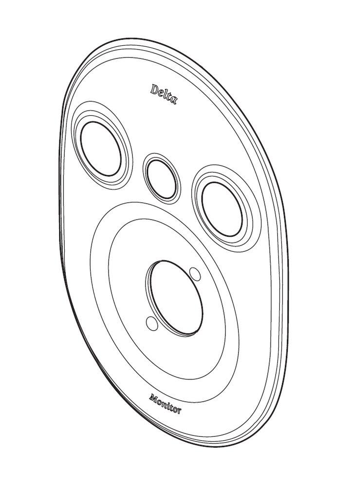 Delta Faucet Chrome 1800 Shower Escutcheon 