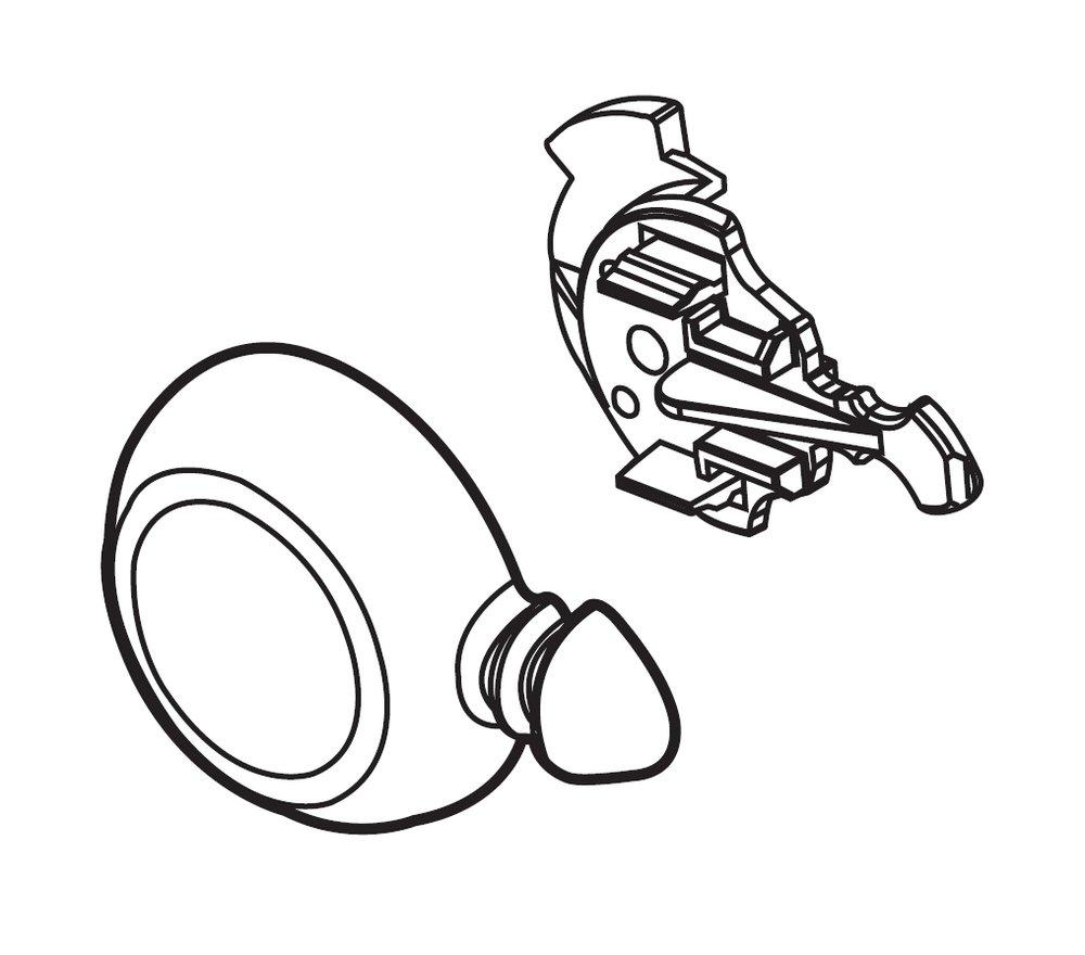 Delta Faucet Chrome Plastic Cover 