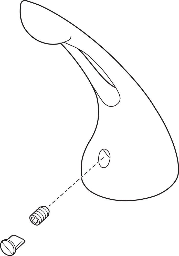 Delta Faucet Chrome 6 in. Metal Handle Kit 