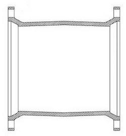 12 x 3 in. Mechanical Joint Ductile Iron C153 Long Sleeve Epoxy (Less Accessories)