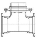 Mechanical Joint x Swivel Ductile Iron C153 Epoxy Short Body  Reducing Tee Assembly