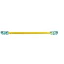 BrassCraft Yellow 3/4 in. MIP Gas Appliance Connector in Yellow 