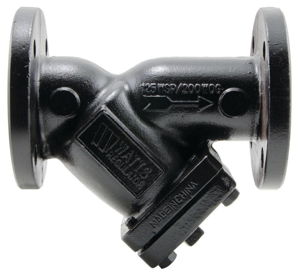 Watts 125# Cast Iron IPS Flanged Wye Strainer 