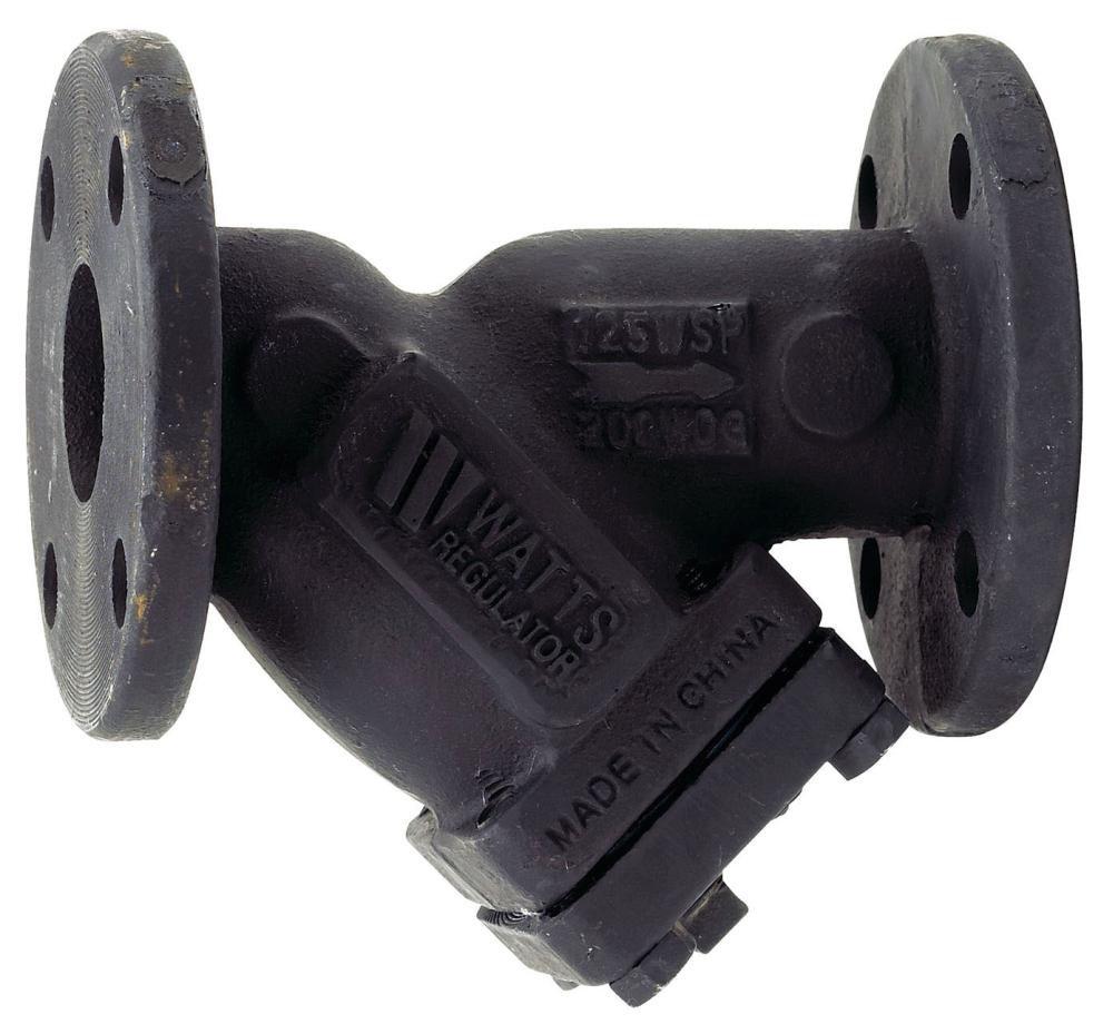 Watts 125# Cast Iron IPS Flanged Wye Strainer 