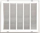 TRUaire&reg; White 14 in. Steel Stamped Return Filter Grille in White 