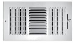 10 x 6 in. Residential Ceiling & Sidewall Register in White 2-way Steel