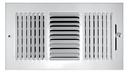 TRUaire&reg; White 6 in. 2-Way Side Wall Ceiling 