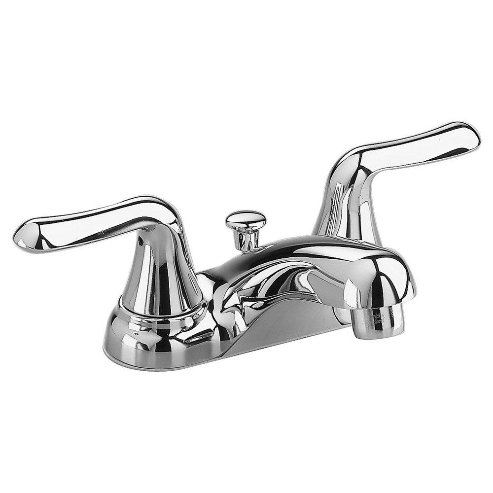 American Standard Polished Chrome Two Handle Centerset Bathroom Sink Faucet 