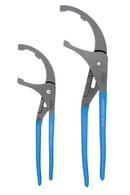 Channellock Polished Steel 12 & 15 OIL Filter PLIER Set 