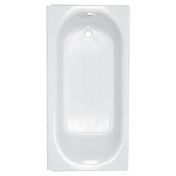 60 in. x 30 in. Soaker Alcove Bathtub with Left Drain in White