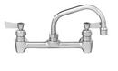 Fisher Polished Chrome Wall Mount Faucet with Swing Spout 