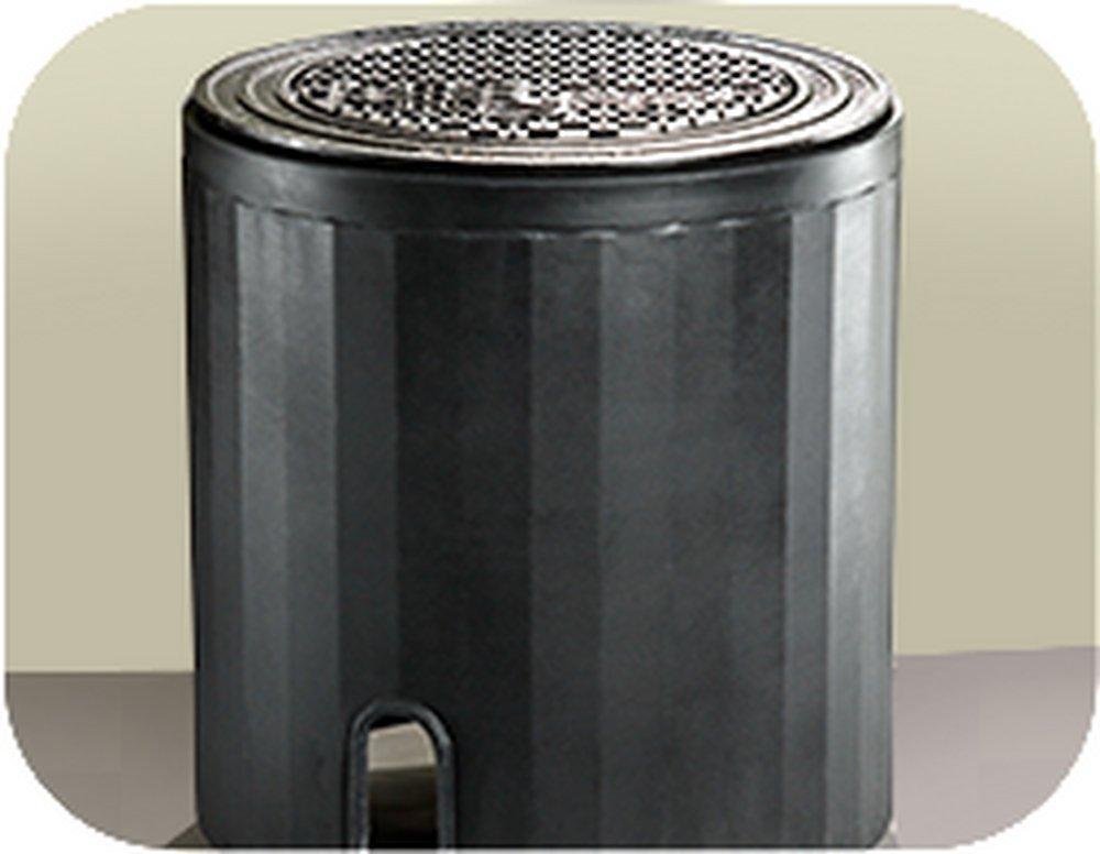 DFW Plastics 18 in. Pit with Brass Key Lock Automatic Meter Reading Lid 