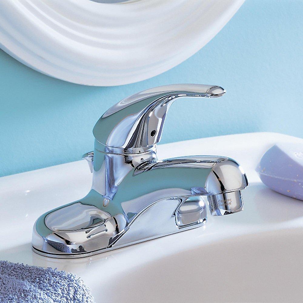 American Standard Polished Chrome Single Handle Centerset Bathroom Sink Faucet 