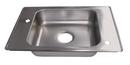 25 x 17 x 5 in. Deck Mount Classroom Sink in Satin Stainless Steel