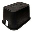 Carson Industries Black Cast Iron and Plastic Water Meter Box with Reader Lid in Black 