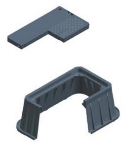 30 in. Plastic Water Box with H Bolt