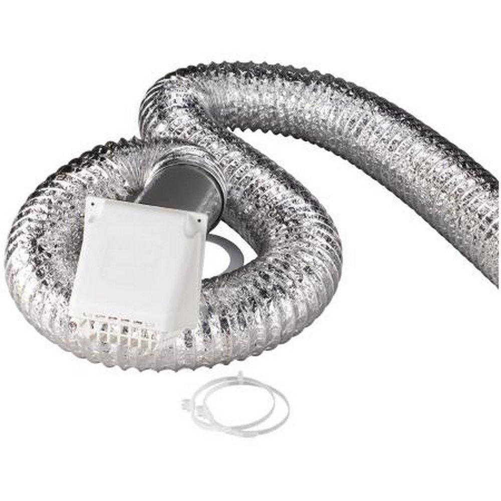 Deflecto White 4 in. Dryer Venting Kit 
