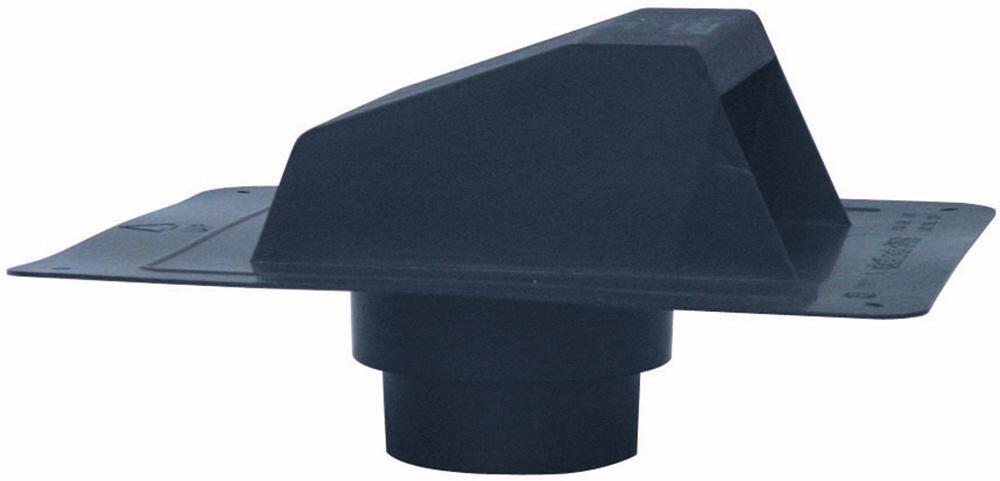 Deflecto Black 15 x 8 in. Roof Vent in Black 