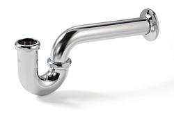 1-1/4 x 1-1/2 in. Cast Brass P-Trap with Shallow Flange