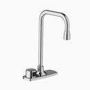 Sensor Operated Deckmount Faucet Plug-In Transformer with Below Deck Mechanical Mixing Valve in Polished Chrome