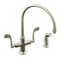 Two Handle Kitchen Faucet in Vibrant Brushed Nickel