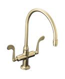 Two Handle Kitchen Faucet in Vibrant Brushed Nickel