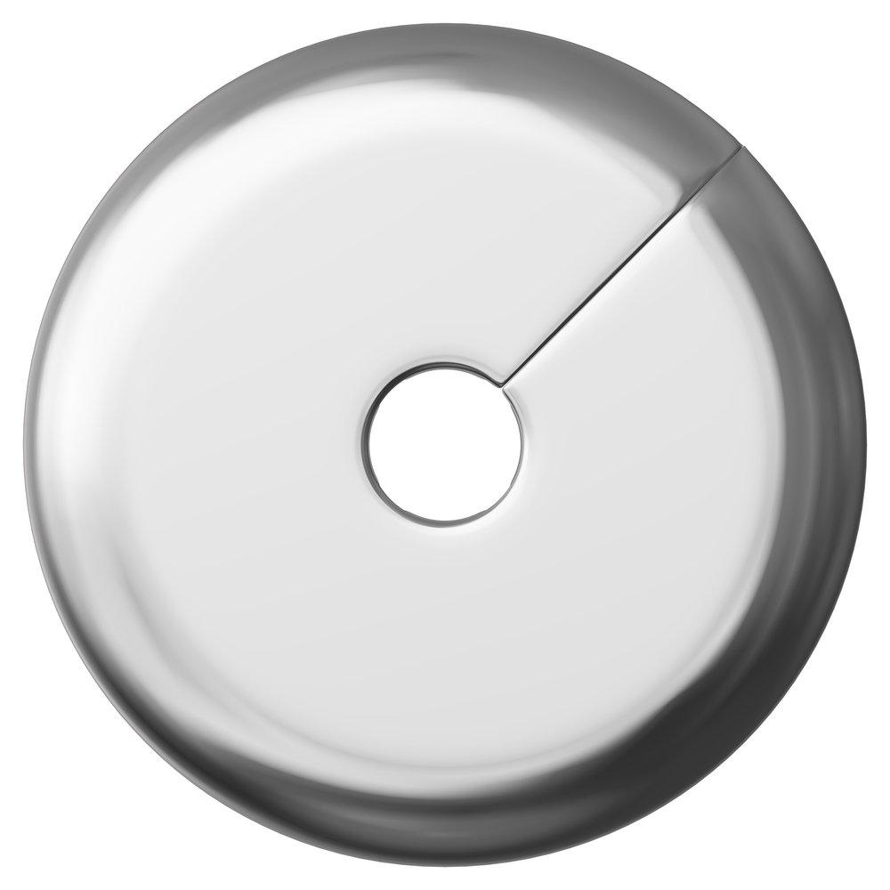 PROFLO® Chrome 1/2 in. IPS Plastic Split Escutcheon 