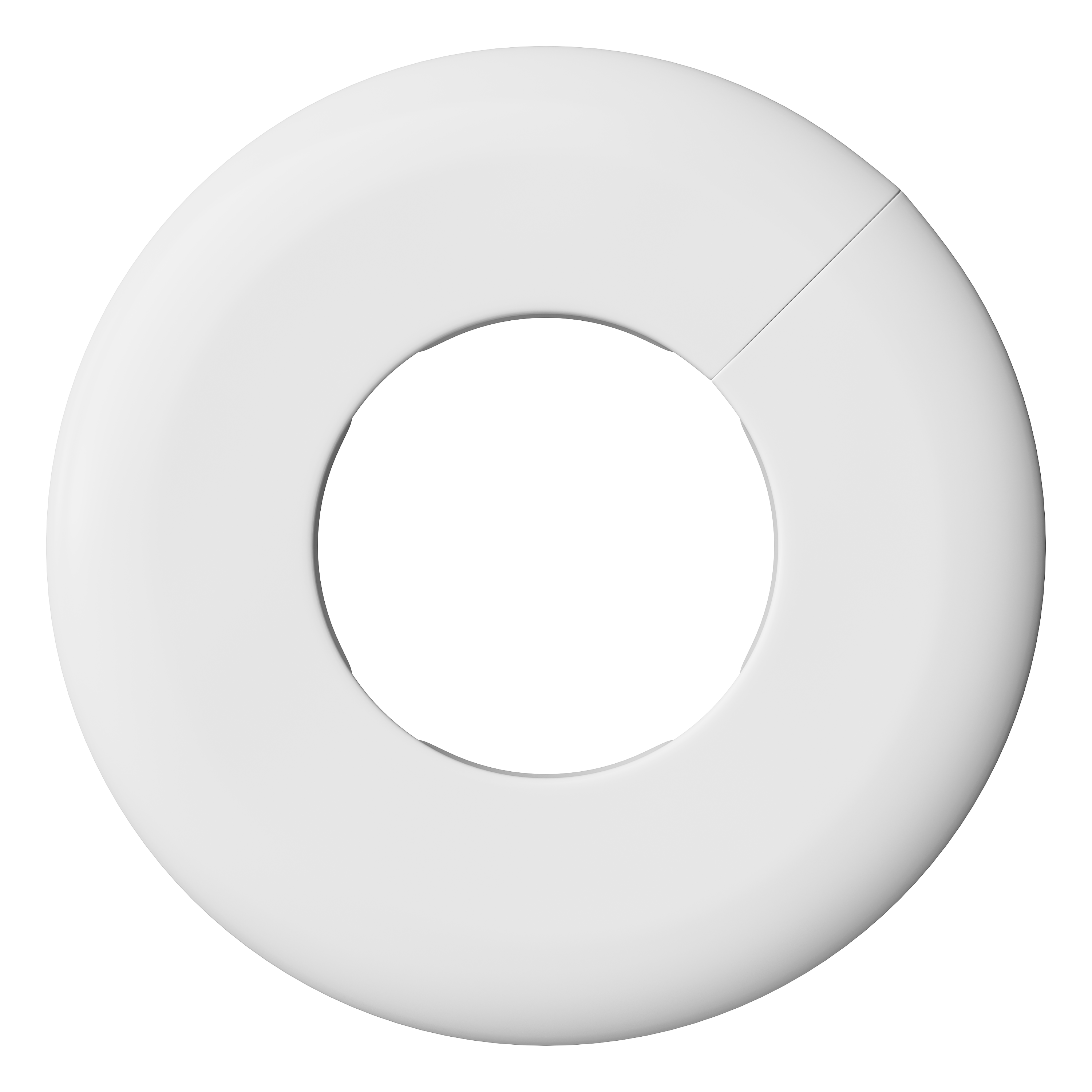PROFLO&reg; White 2 in. Plastic Split Escutcheon 