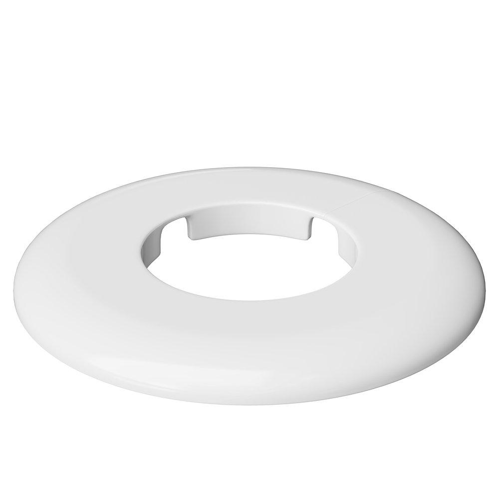 PROFLO&reg; White 2 in. Plastic Split Escutcheon 
