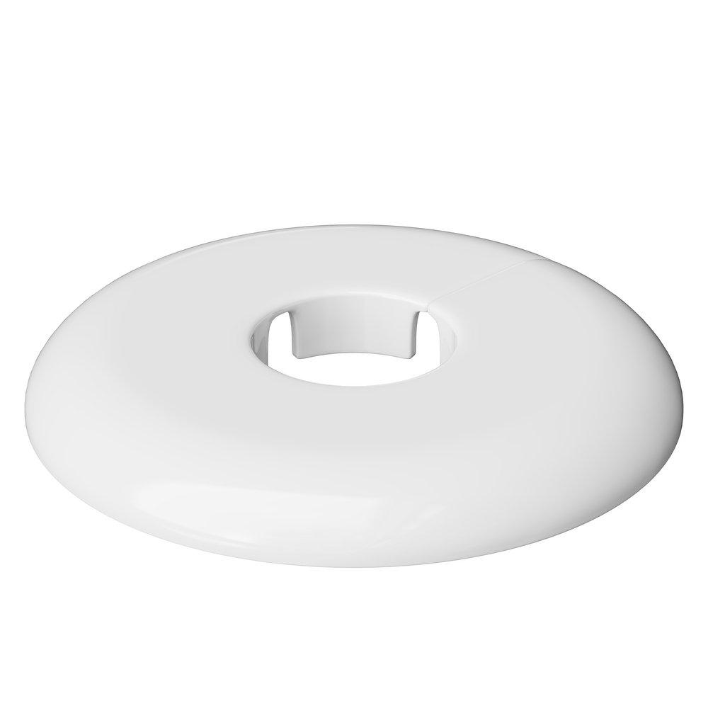 PROFLO&reg; White 1 in. Plastic Split Escutcheon 