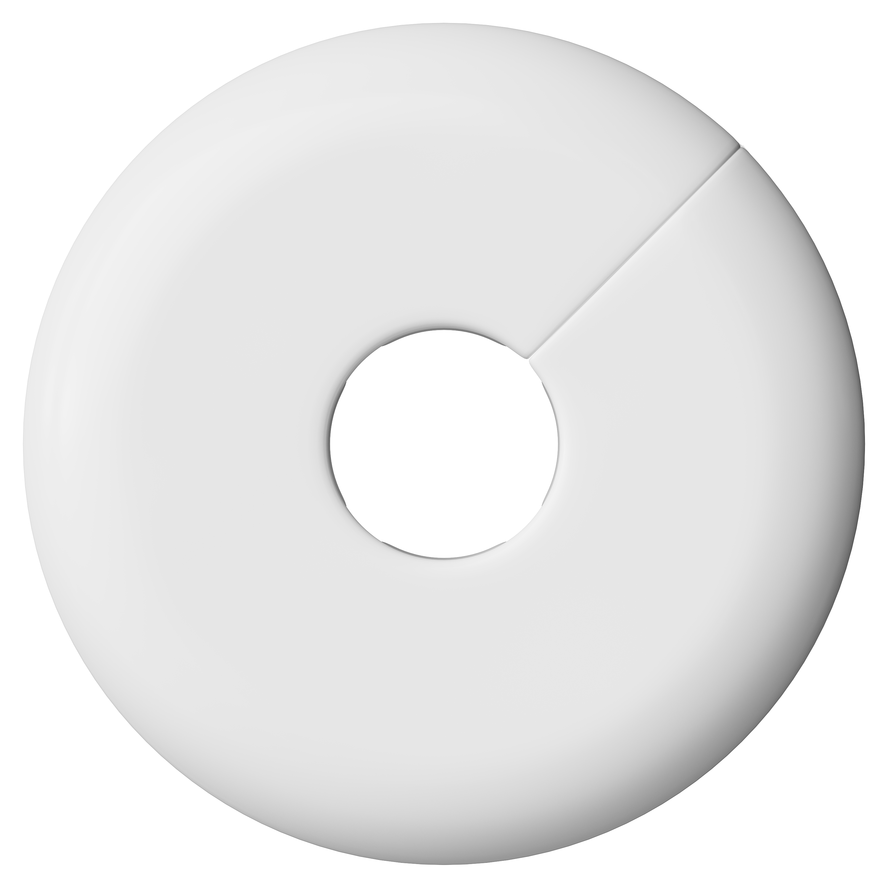 PROFLO&reg; White 7/8 in. OD Plastic Split Escutcheon 