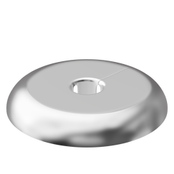 1/2 in. Plastic CTS Split Escutcheon in Chrome Plated